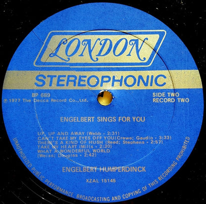 Engelbert Sings For You - secondary
