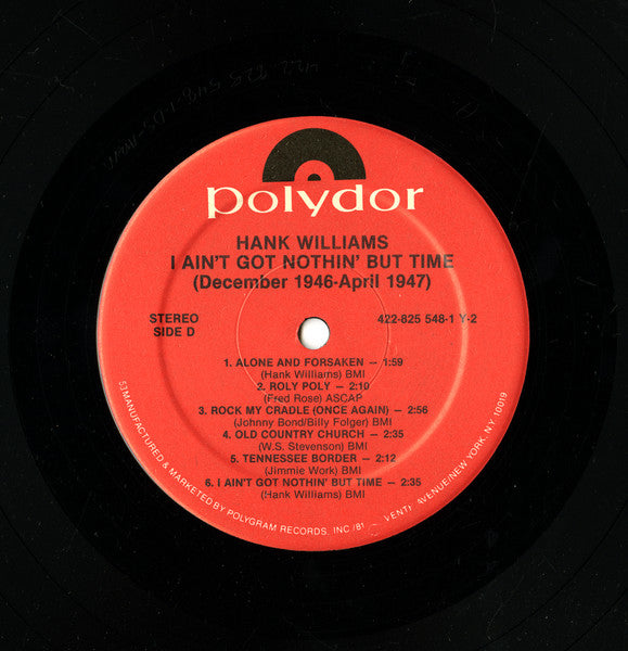 I Ain't Got Nothin' But Time: December 1946 - August 1947 - secondary