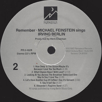Remember: Michael Feinstein Sings Irving Berlin - secondary