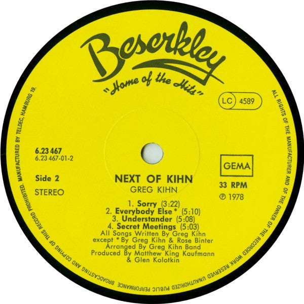 Next Of Kihn - secondary