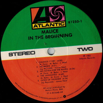 Malice - In The Beginning...