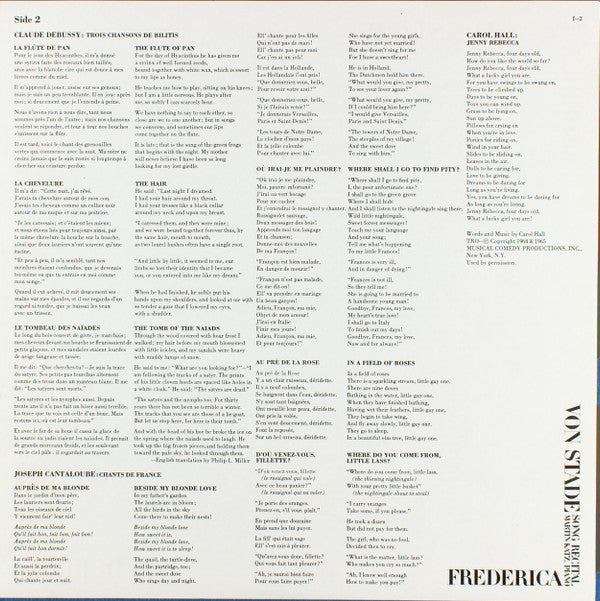 Frederica von Stade - Song Recital