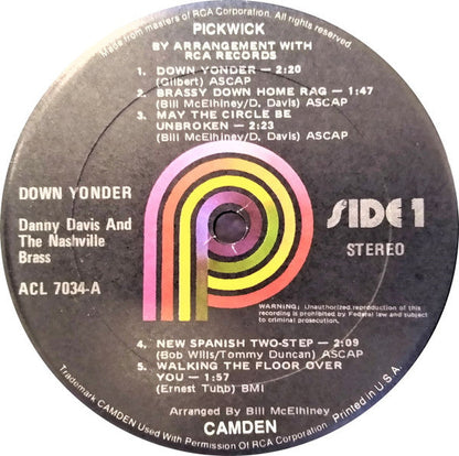 Danny Davis & The Nashville Brass - Down Yonder