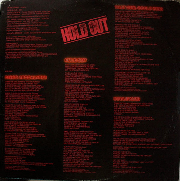 Hold Out - secondary