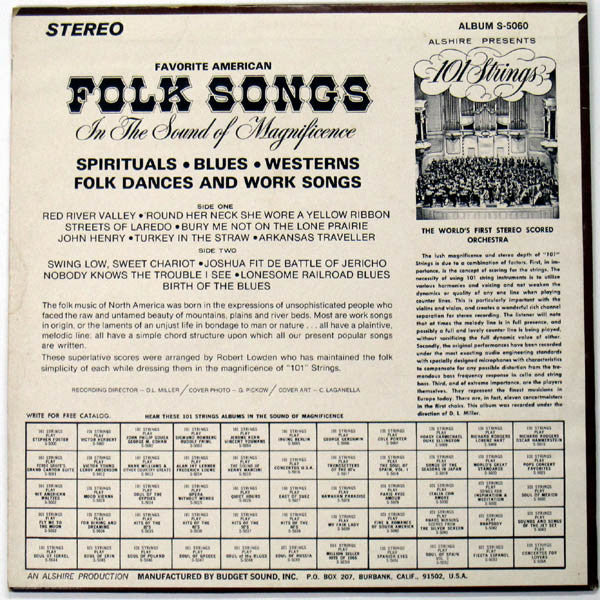 101 Strings - Favorite American Folk Songs