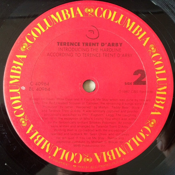 Terence Trent D'Arby - Introducing The Hardline According To Terence Trent D'Arby
