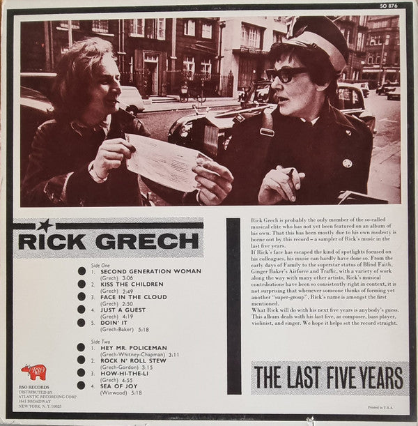 Rick Grech - The Last Five Years