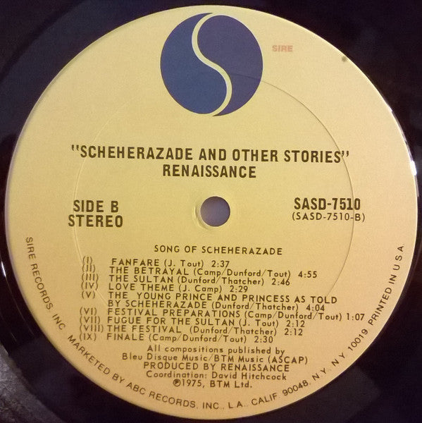 Renaissance - Scheherazade And Other Stories
