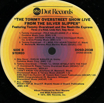 Tommy Overstreet - The Tommy Overstreet Show Live From The Silver Slipper