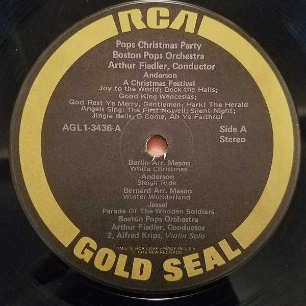Arthur Fiedler, Boston Pops Orchestra - Pops Christmas Party
