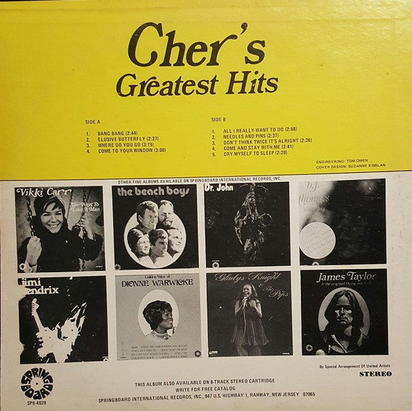 Cher - Cher's Greatest Hits
