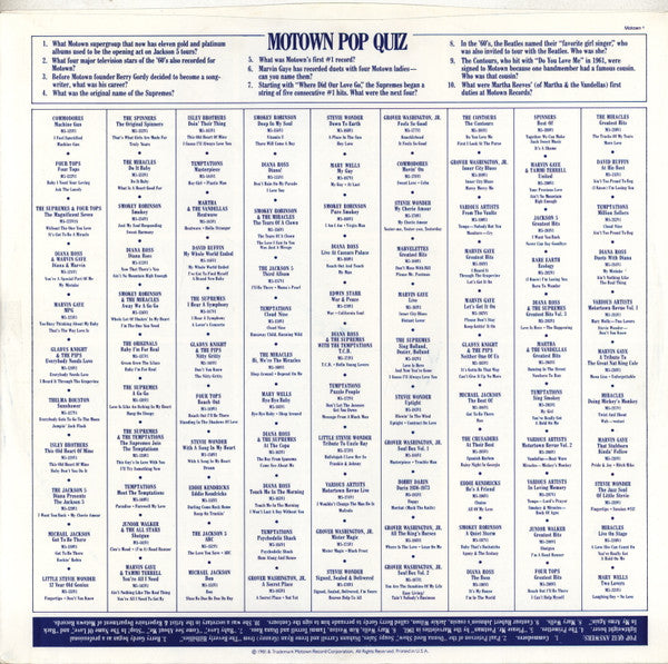 Various - Motown Review In-Store Sampler