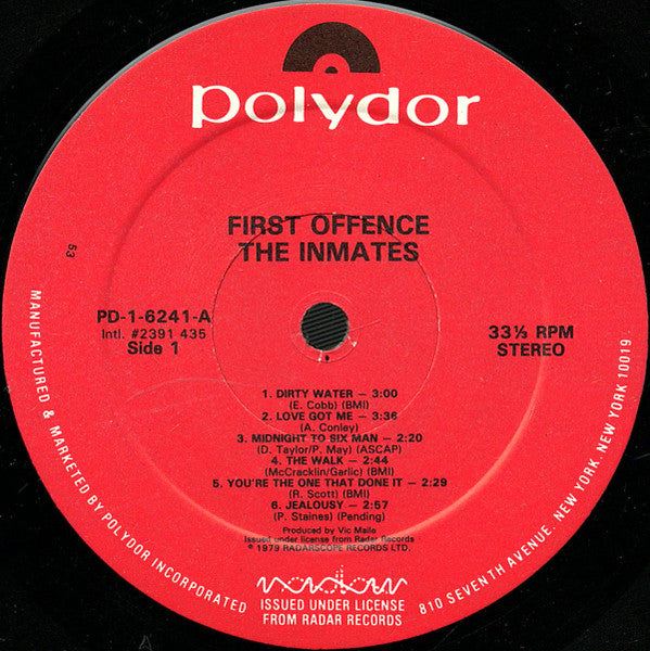 First Offence - secondary