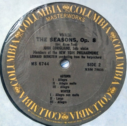 Antonio Vivaldi, Leonard Bernstein, New York Philharmonic, John Corigliano - The Four Seasons, Op. 8