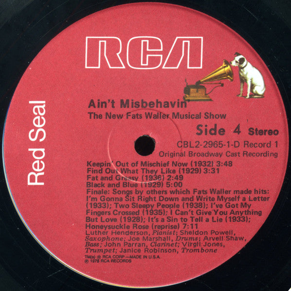 Ain't Misbehavin': The New Fats Waller Musical Show - secondary