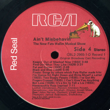 Ain't Misbehavin': The New Fats Waller Musical Show - secondary