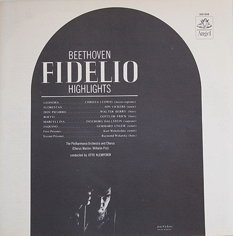 Ludwig van Beethoven, Otto Klemperer, Philharmonia Orchestra, Philharmonia Chorus, Christa Ludwig, Jon Vickers, Walter Berry, Gottlob Frick - Fidelio - Highlights