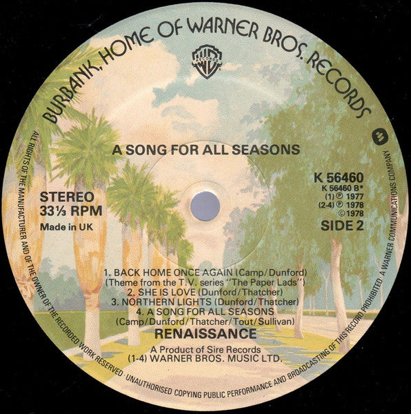 A Song For All Seasons - secondary
