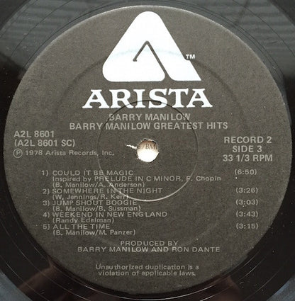 The Very Best Of Barry Manilow  - secondary