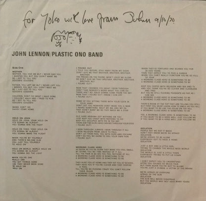 John Lennon / Plastic Ono Band - secondary