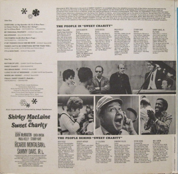 Shirley MacLaine, Sammy Davis Jr. - Sweet Charity (The Original Sound Track Album Of The Musical Motion Picture Of The '70's)