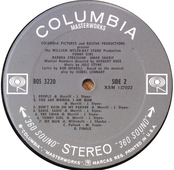 Jule Styne, Bob Merrill, Barbra Streisand, Omar Sharif - Funny Girl (The Original Sound Track Recording)