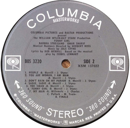 Jule Styne, Bob Merrill, Barbra Streisand, Omar Sharif - Funny Girl (The Original Sound Track Recording)