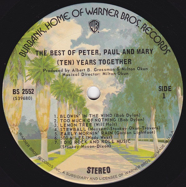 The Best Of Peter, Paul And Mary: (Ten) Years Together - secondary
