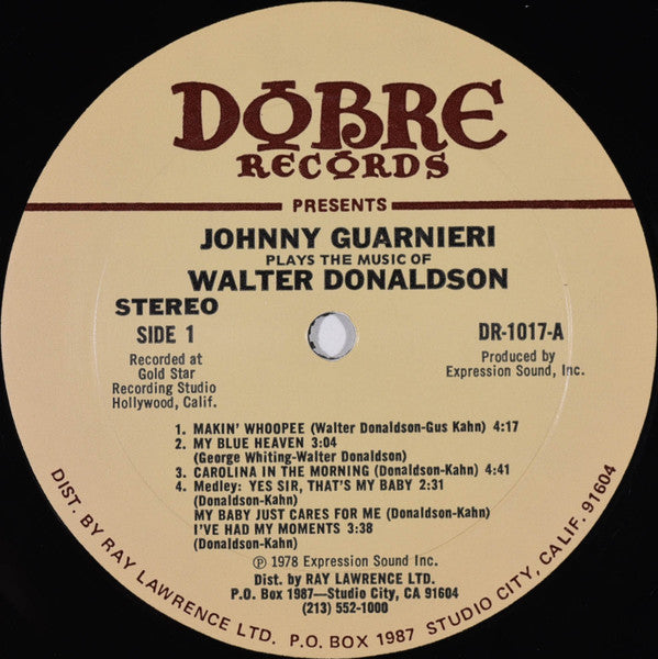 Johnny Guarnieri - Plays The Music Of Walter Donaldson