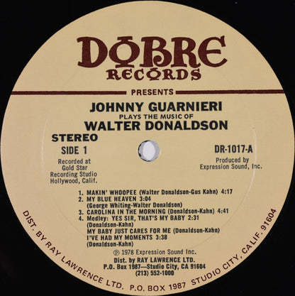 Johnny Guarnieri - Plays The Music Of Walter Donaldson