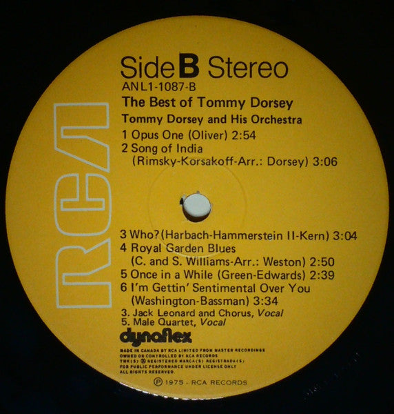 The Best Of Tommy Dorsey - secondary