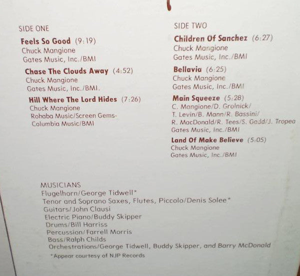 Chuck Mangione Songbook - secondary