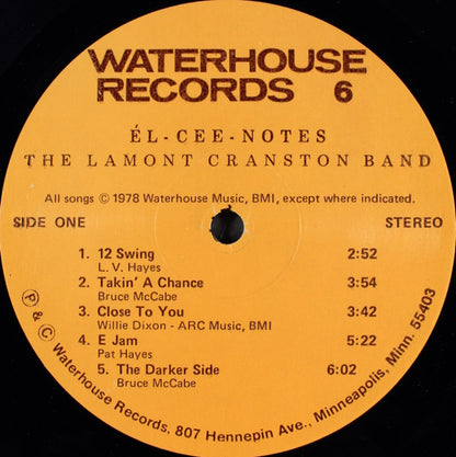 Lamont Cranston Band - El-Cee-Notes
