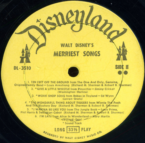 Walt Disney's Merriest Songs - secondary