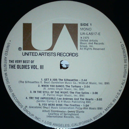 The Very Best Of The Oldies Vol. III - secondary