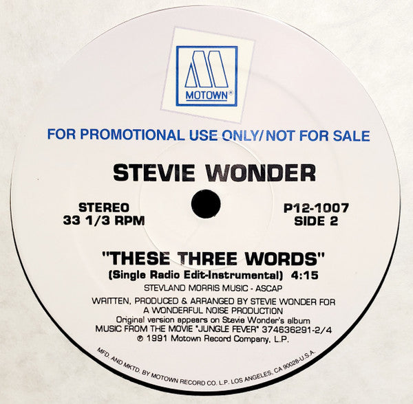 These Three Words - secondary