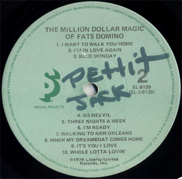 The Million Dollar Magic Of Fats Domino - secondary