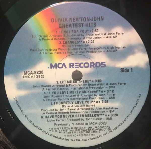 Olivia Newton-John's Greatest Hits - secondary