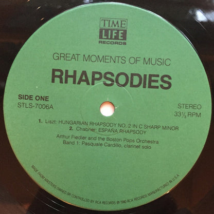 Rhapsodies - secondary