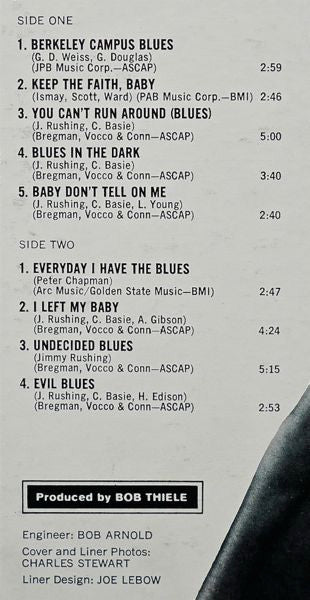Jimmy Rushing, Oliver Nelson And His Orchestra - Every Day I Have The Blues