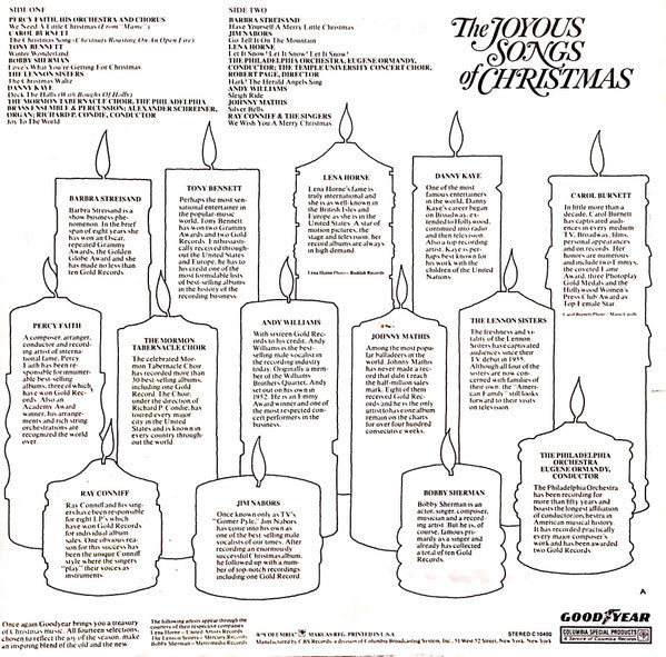 Various - The Joyous Songs Of Christmas