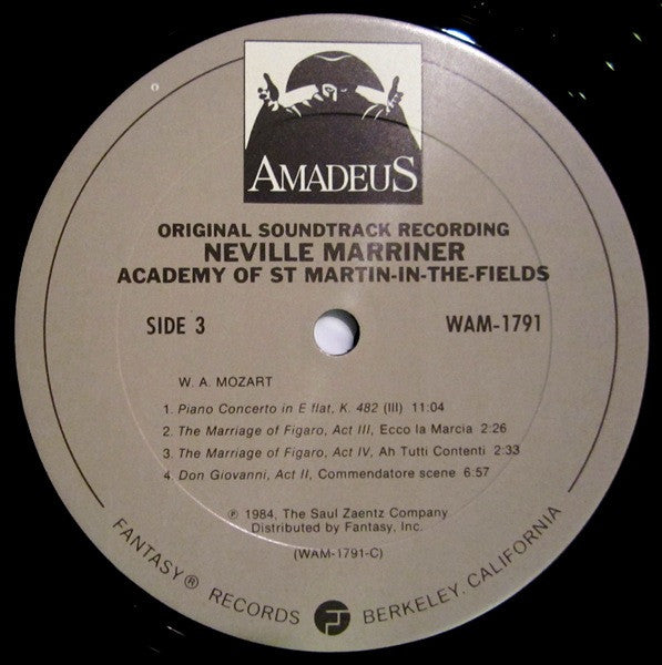 Sir Neville Marriner, The Academy Of St. Martin-in-the-Fields - Amadeus (Original Soundtrack Recording)