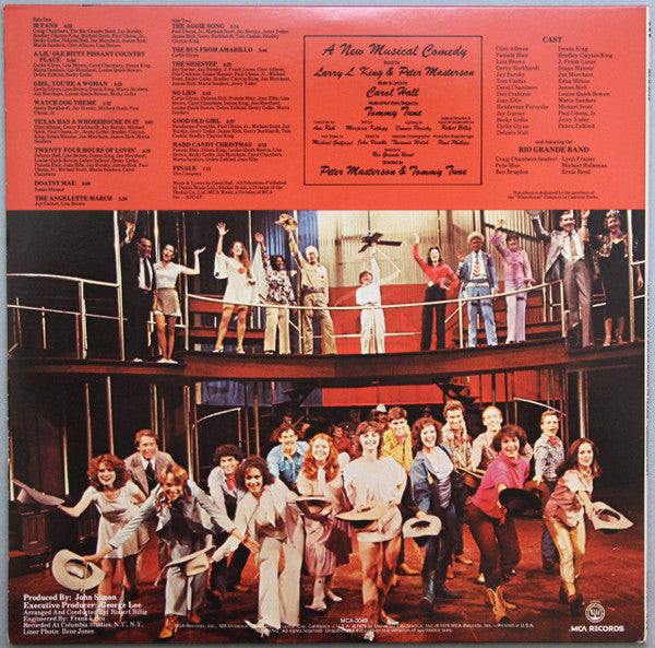 Carol Hall, "The Best Little Whorehouse In Texas" Cast - The Best Little Whorehouse In Texas