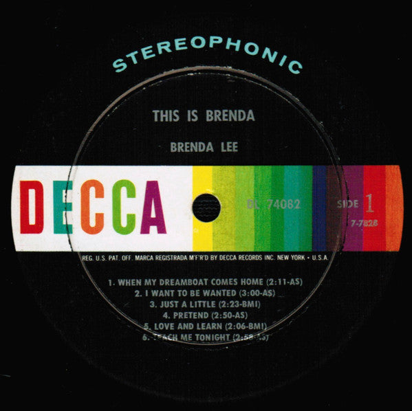 Brenda Lee - This Is Brenda