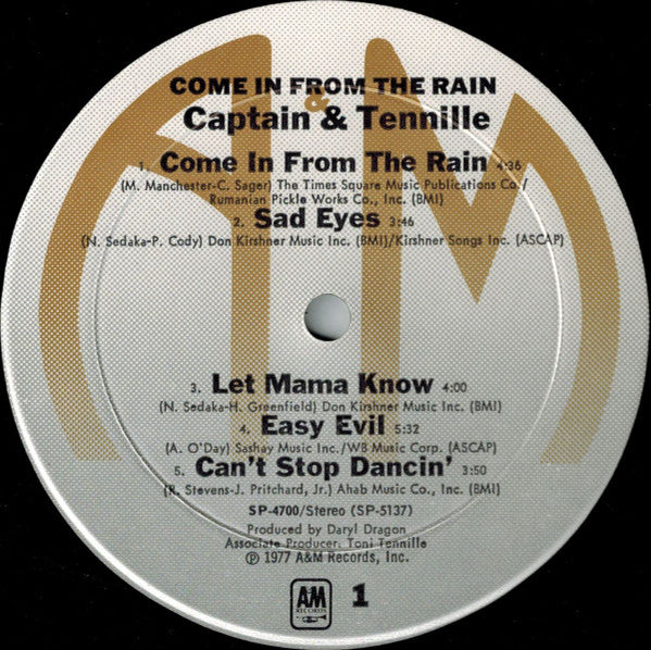 Come In From The Rain - secondary