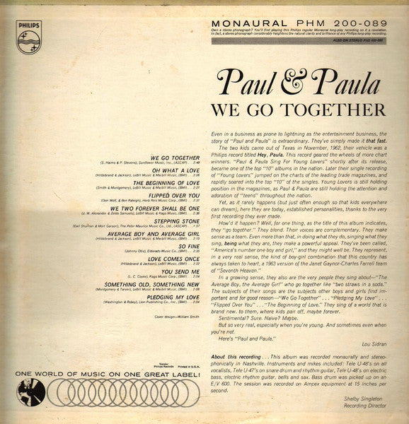 Paul & Paula - We Go Together