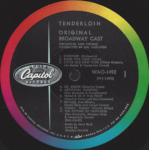 Jerry Bock, Sheldon Harnick, Various - Tenderloin - A New Musical Comedy (Original Broadway Cast Album)