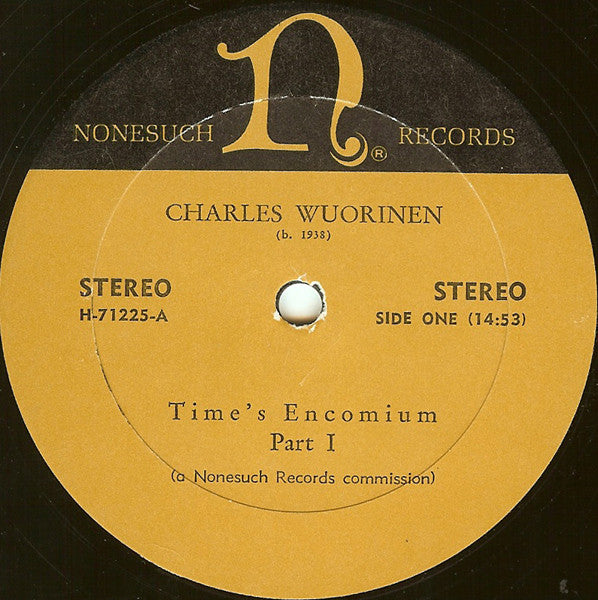Time's Encomium (For Synthesized & Processed Synthesized Sound) - secondary