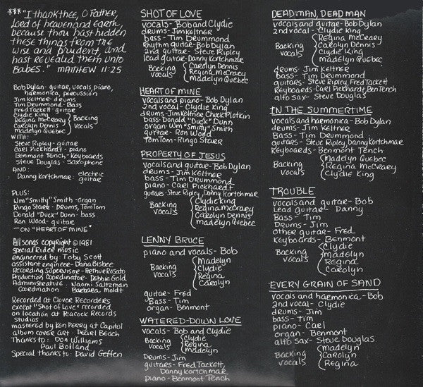 Shot Of Love - secondary