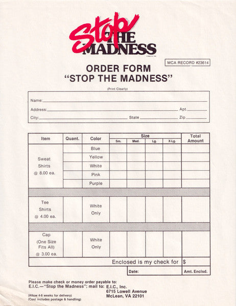 Stop The Madness - secondary